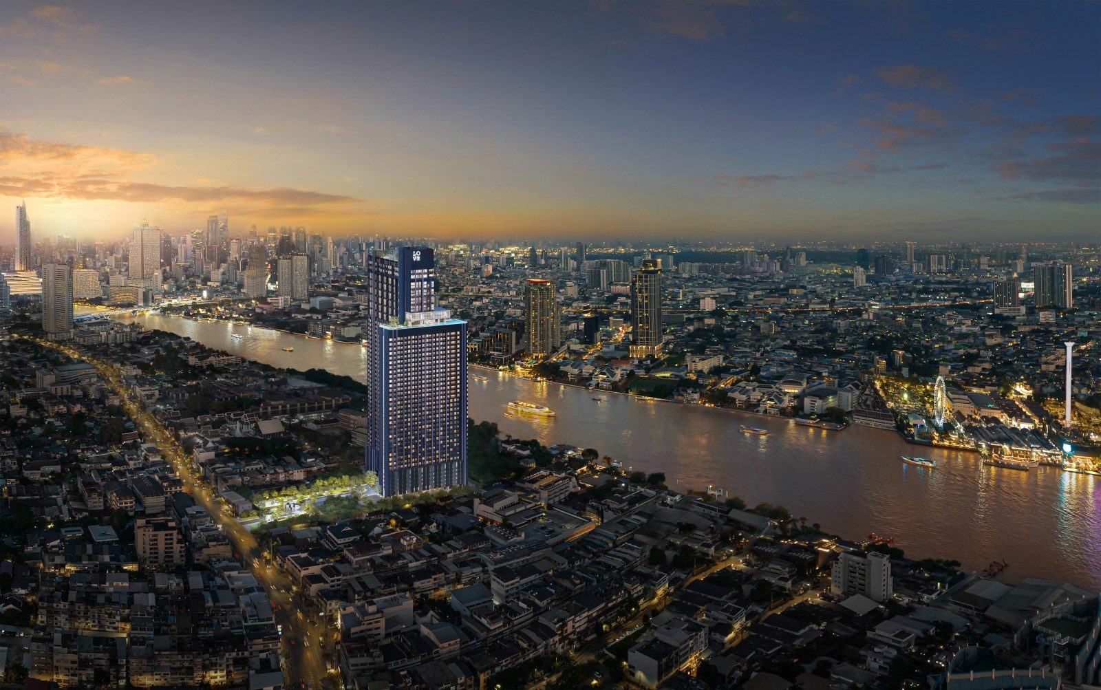 Love Charoennakhon condominium in Riverside, Bangkok